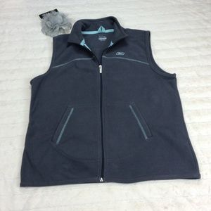 REEBOK FLEECE ZIP UP POCKETED VEST 4 for $25